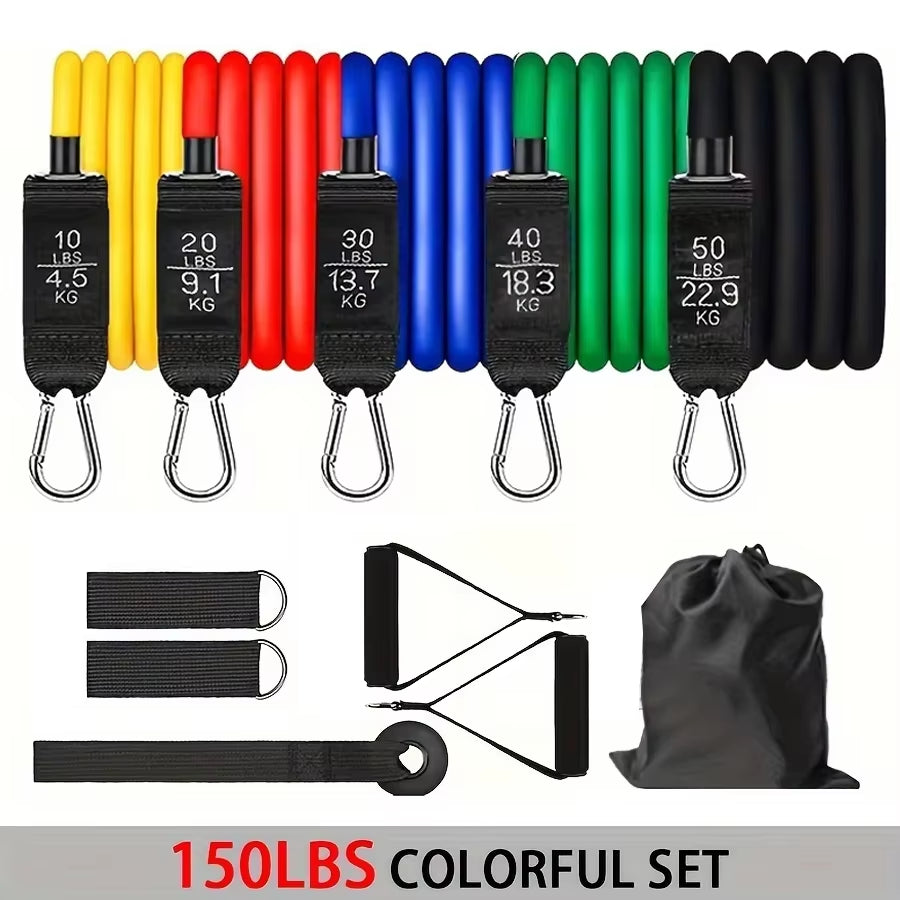 Fitness Resistance Rubber Band Yoga Elastic Band Upgrade Training Bar Set Pilates Training Exercise Fitness Equipment Pull Rope
