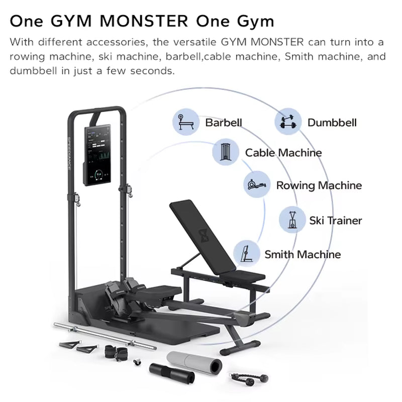 High-Quality Indoor Sports All in One Exercise Cable Machine Tonal Gym Vitruvian Trainer Smart Fitness Smart Home Gym Equipment