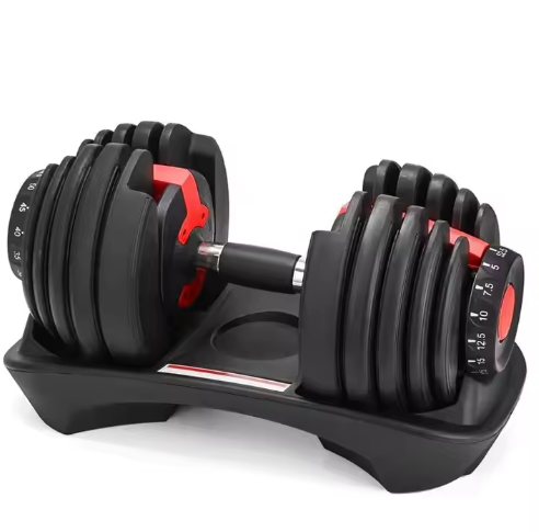 World Class Manufacturer 24KG Adjustable Dumbbells Set for Gym or Home