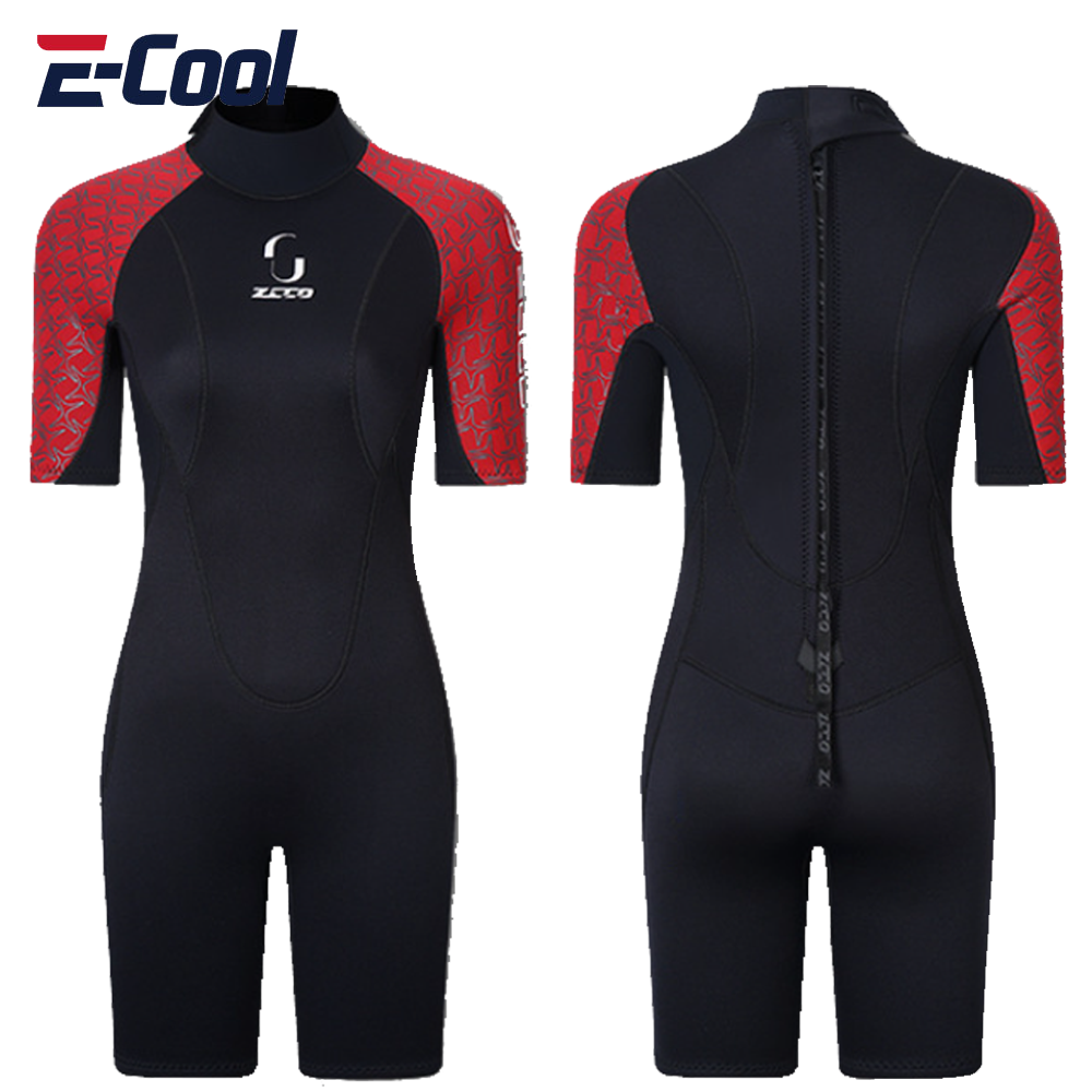 3MM Neoprene Short Sleeve Wetsuit Men Women Surf Scuba Diving Suit Equipment Underwater Spearfishing Kitesurf Equipment Swimwear