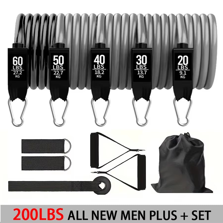 Fitness Resistance Rubber Band Yoga Elastic Band Upgrade Training Bar Set Pilates Training Exercise Fitness Equipment Pull Rope